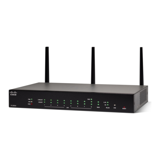 Cisco RV260W Guide De Démarrage Rapide