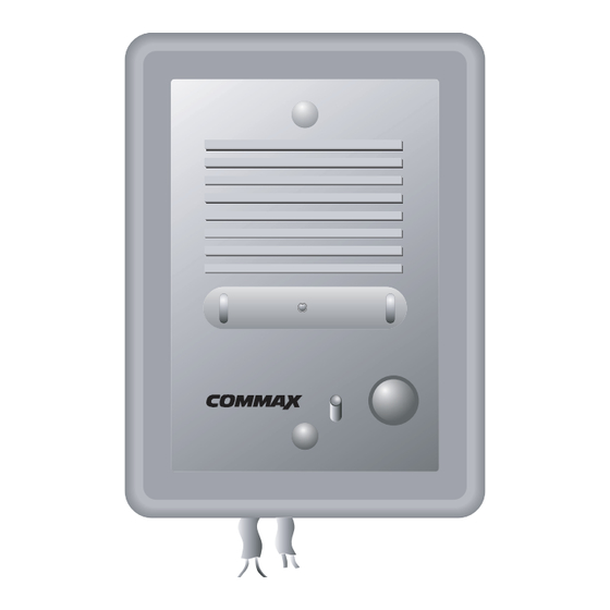 Commax DRC-4BG Mode D'emploi Et D'entretien