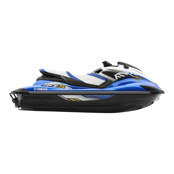 Yamaha WaveRunner FZR SVHO 2016 Manuel De L'utilisateur