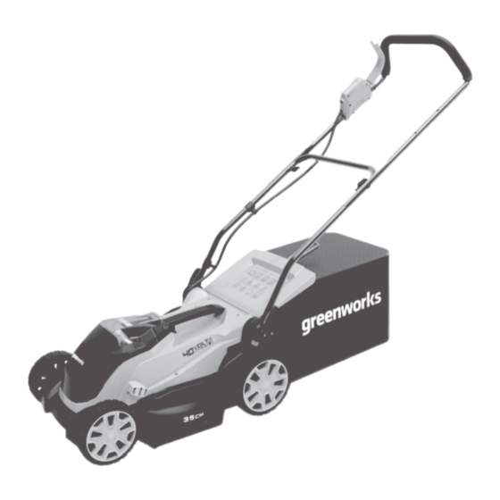 GreenWorks G40LM35K2X Traduction Des Instructions D'origine