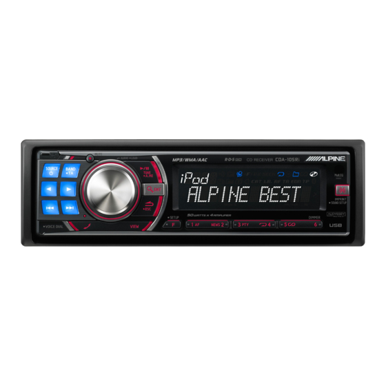 Alpine CDA-105 Mode D'emploi