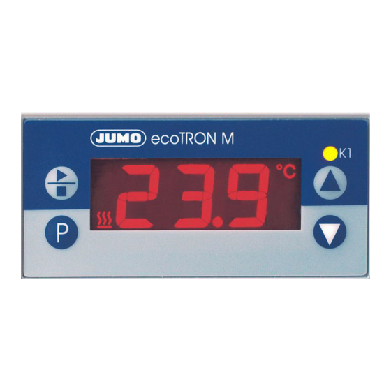 JUMO ecoTRON M Notice De Mise En Service