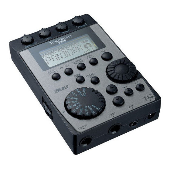 Korg ToneWorks PANDORA PX4D Notice D'emploi