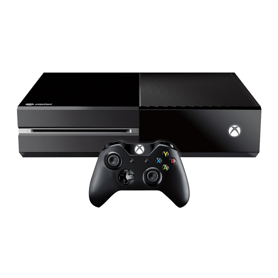 XBOX ONE Mode D'emploi