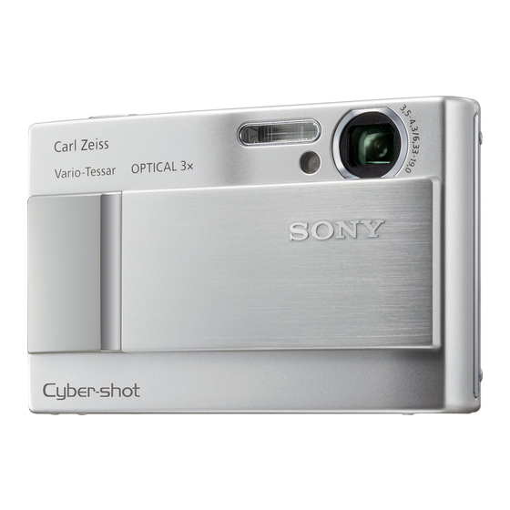 Sony Cyber-shot DSC-T10 Mode D'emploi