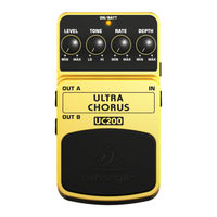 Behringer ULTRA CHORUS UC200 Mode D'emploi