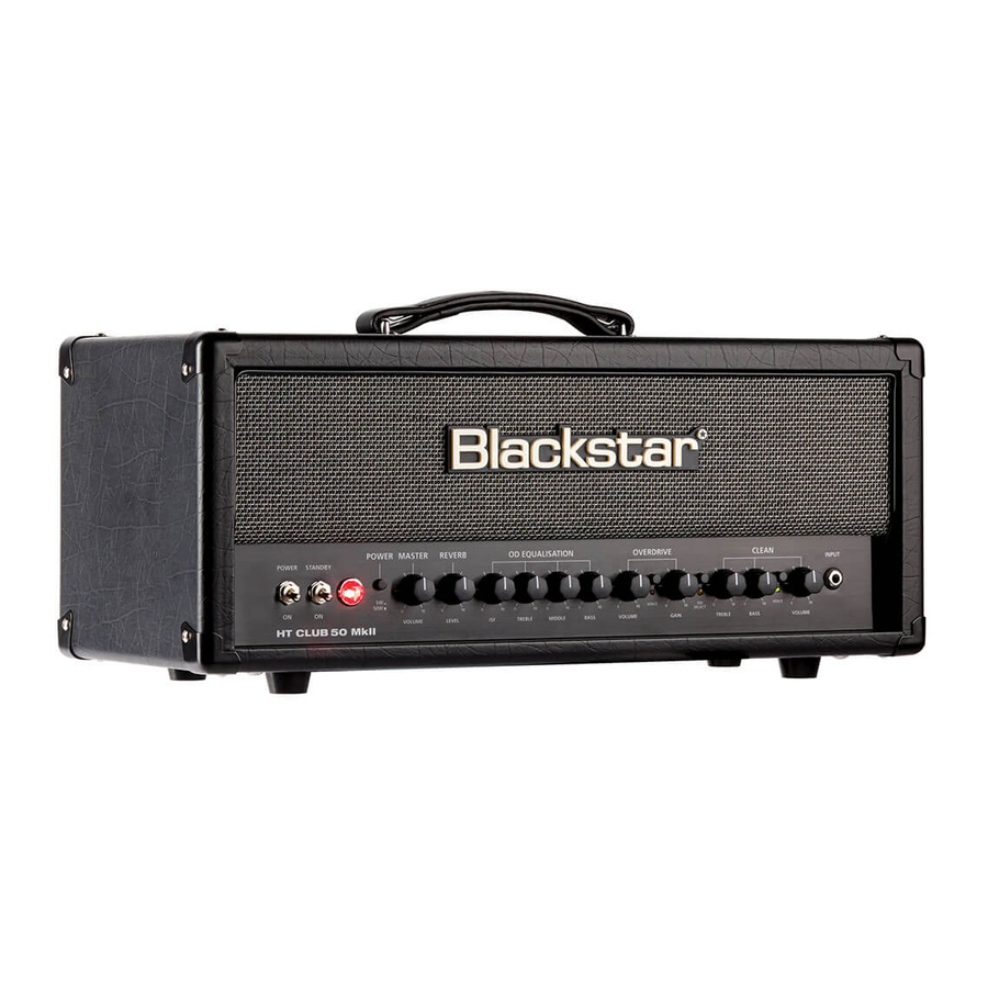 Blackstar Amplification HT STAGE60 112 MkII Manuel Du Propriétaire