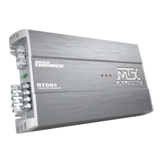 MTX Audio RT604 Guide Rapide