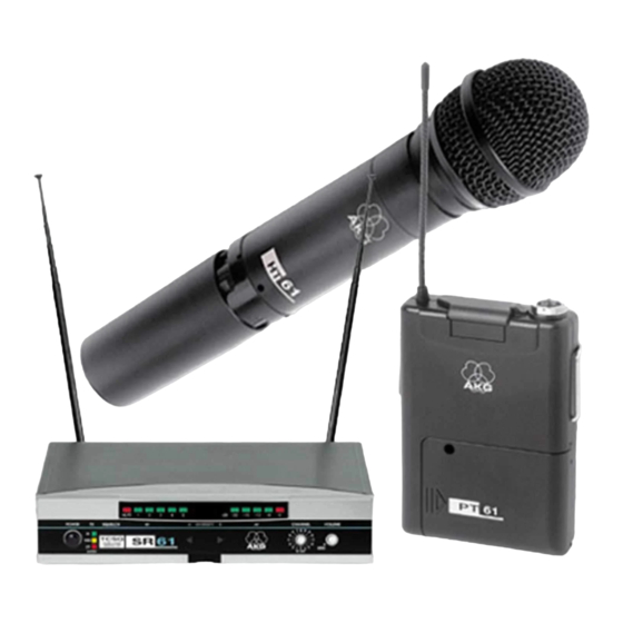 AKG WMS 61 Mode D'emploi