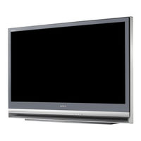 Sony BRAVIA KDF-50E2000 Mode D'emploi