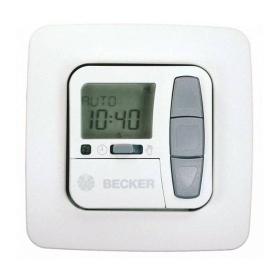 Becker Centronic TimeControl TC42 Notice De Montage Et D'utilisation