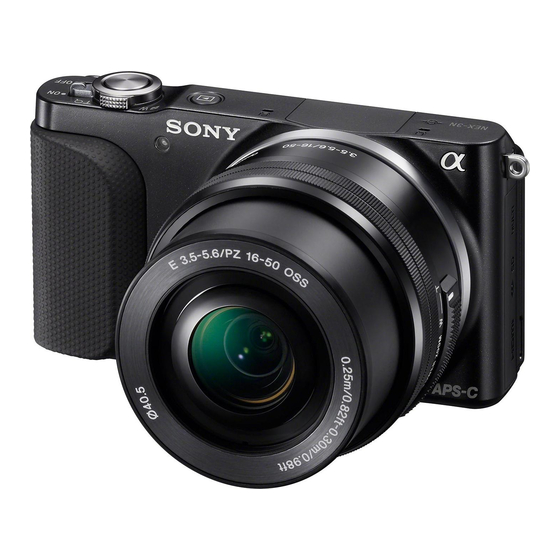 Sony NEX-3N Mode D'emploi