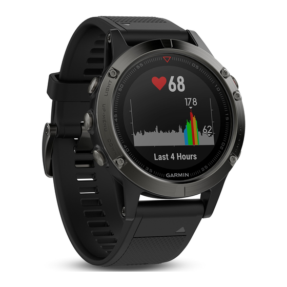 Garmin FENIX 5 Manuel D'utilisation