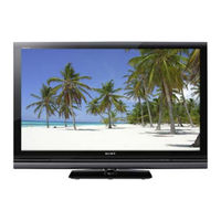 Sony Bravia KDL-40S40 Série Mode D'emploi