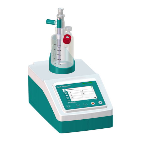 Metrohm Eco Coulometer Mode D'emploi