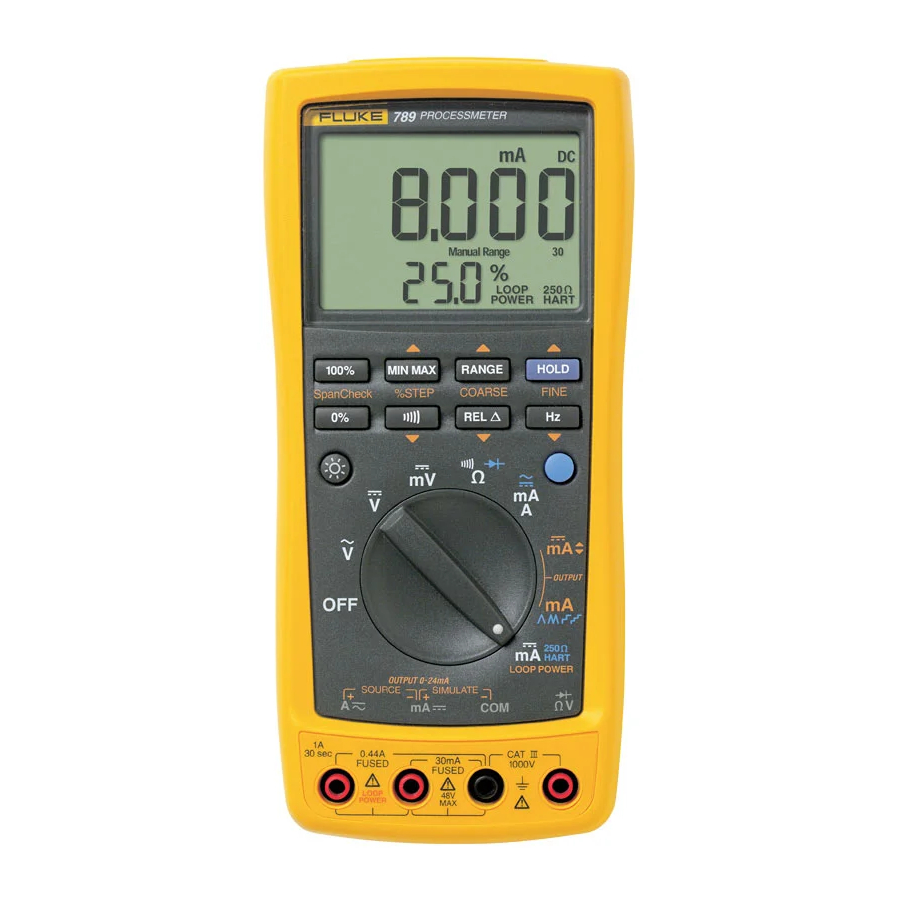 Fluke ProcessMeter 789 Mode D'emploi