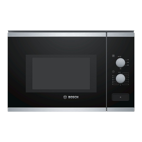 Bosch BFL550MS0F/01 Manuel D'utilisation Et Notice D'installation