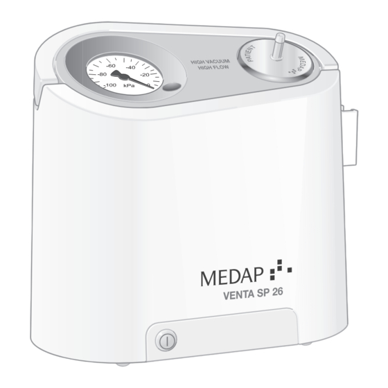 MEDAP VENTA SP 26 Notice D'utilisation