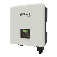 SolaX Power X3-Hybrid-8.3-D LV Manuel D'installation