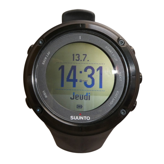 Suunto Ambit2 S Guide D'utilisation