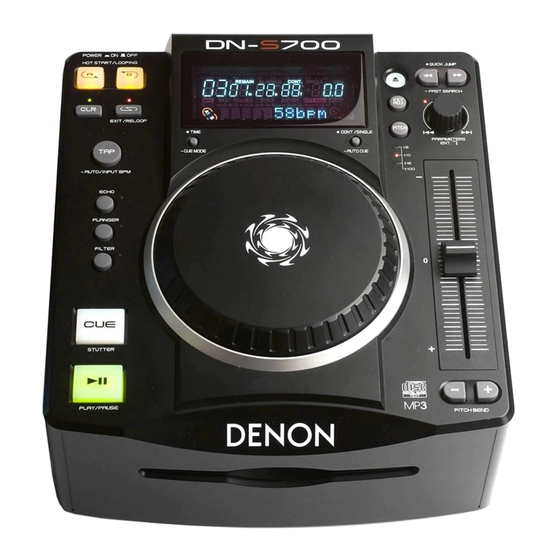 Denon DN-S700 Manuel De L'utilisateur