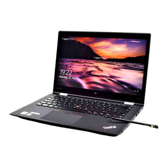 Lenovo ThinkPad X1 Yoga Guide De Configuration