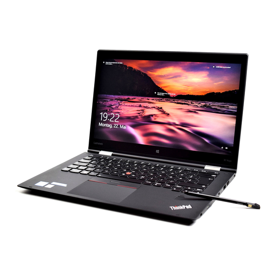 Lenovo ThinkPad X1 Yoga Guide D'utilisation