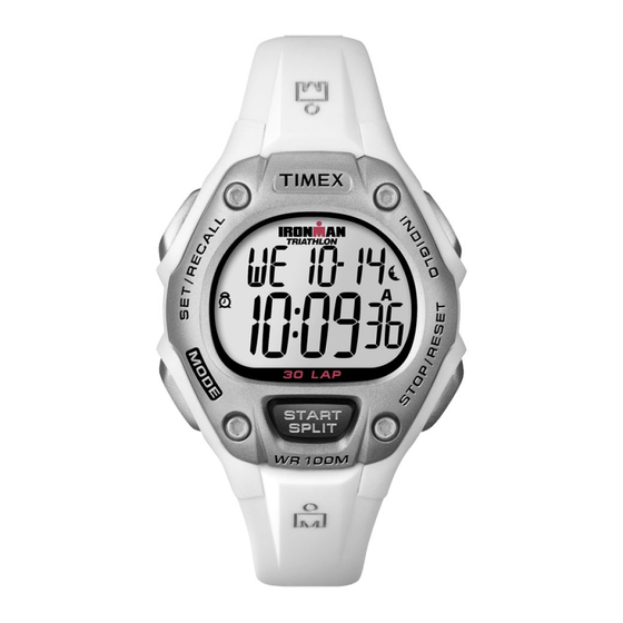 Timex Ironman W209 Mode D'emploi