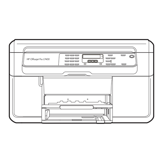 HP Officejet Pro L7400 Série Guide De L'utilisateur