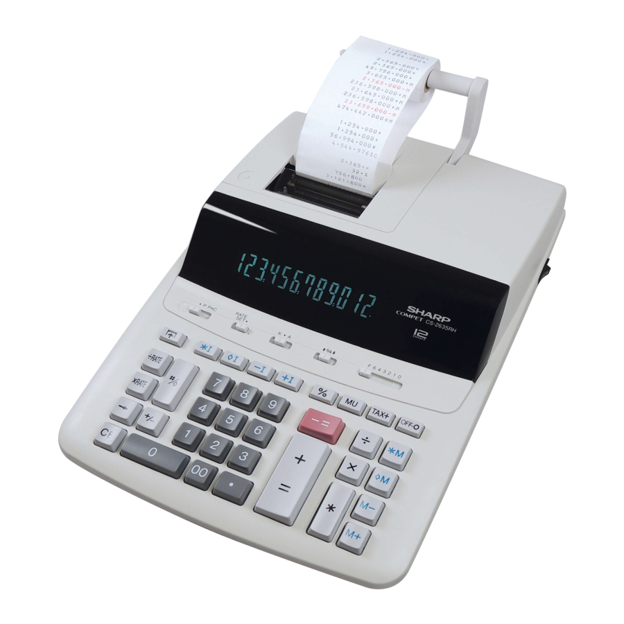 Sharp CS-2635RHGYSE Mode D'emploi