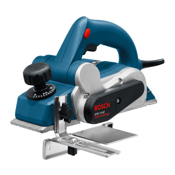 Bosch GHO 15-82 Professional Mode D'emploi