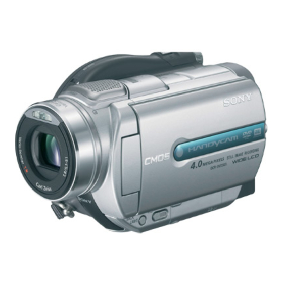 Sony Handycam DCR-DVD505 Mode D'emploi