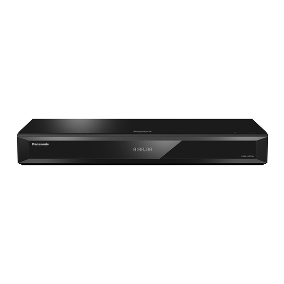 Panasonic DMP-UB700 Mode D'emploi De Base