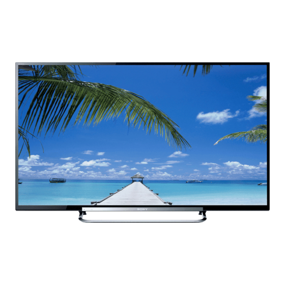 Sony BRAVIA KDL-70R550A Mode D'emploi