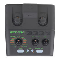 Zoom RFX-300 Mode D'emploi