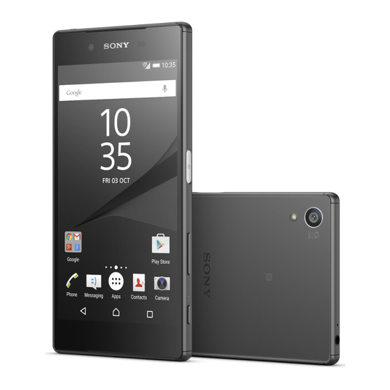 Sony Sony Xperia Z5 Manuels