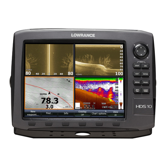 Lowrance HDS-8 Guide De Démarrage Rapide