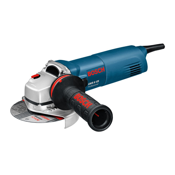 Bosch GWS 8-125 Professional Notice Originale