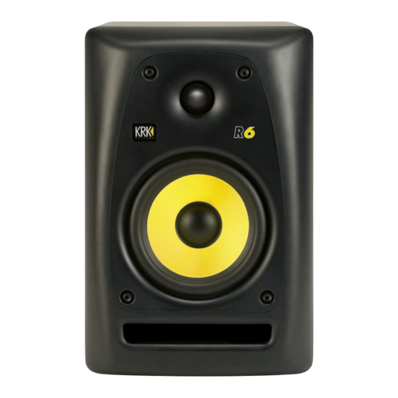 KRK Systems R6 Mode D'emploi