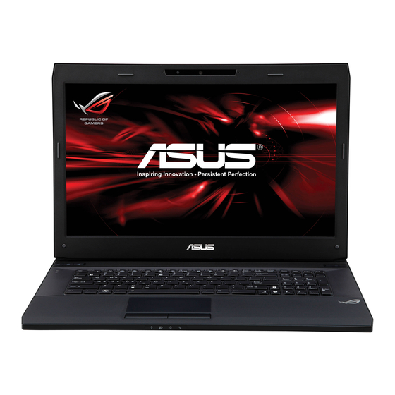 Asus G73SW Manuel D'utilisation