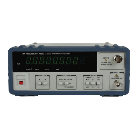 SEFRAM BK1856D Mode D'emploi