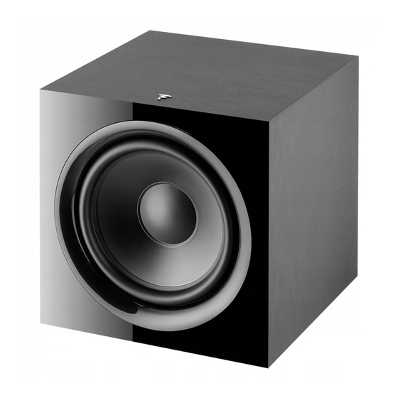 Focal SUB 600 P Manuel D'utilisation