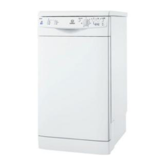 Indesit DSG 263 Mode D'emploi