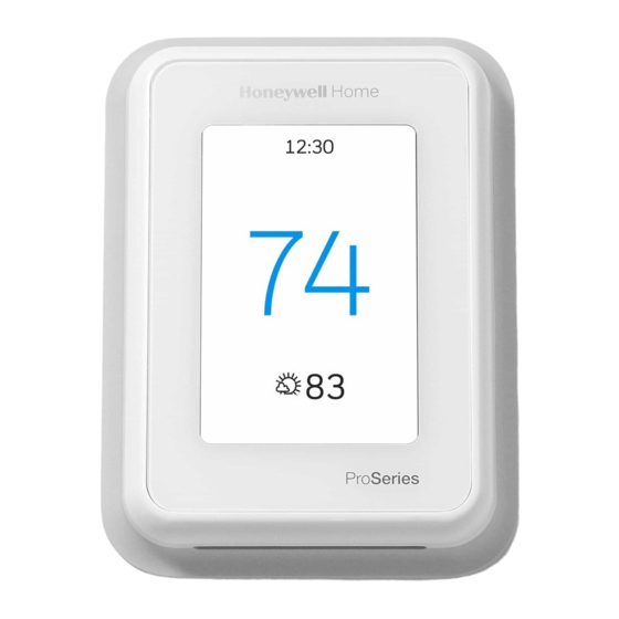 Honeywell Home T10 Pro Guide D'installation