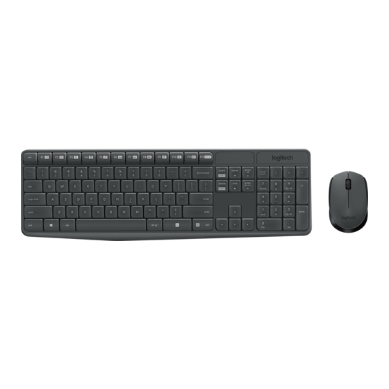 Logitech MK235 Guide D'installation