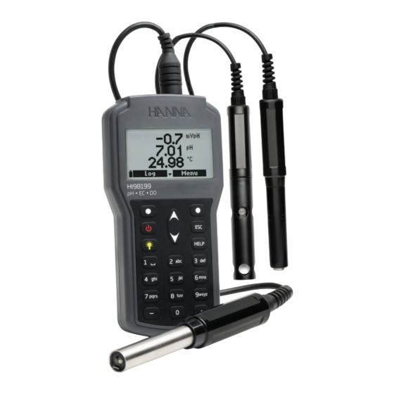 Hanna Instruments HI98199 Manuel D'utilisation