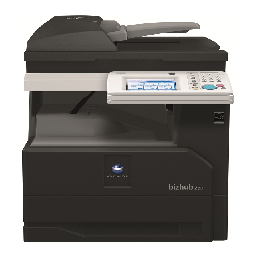 Konica Minolta bizhub 25e Guide De L'utilisateur