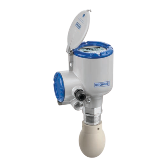 KROHNE OPTIWAVE 5400 C Notice Technique