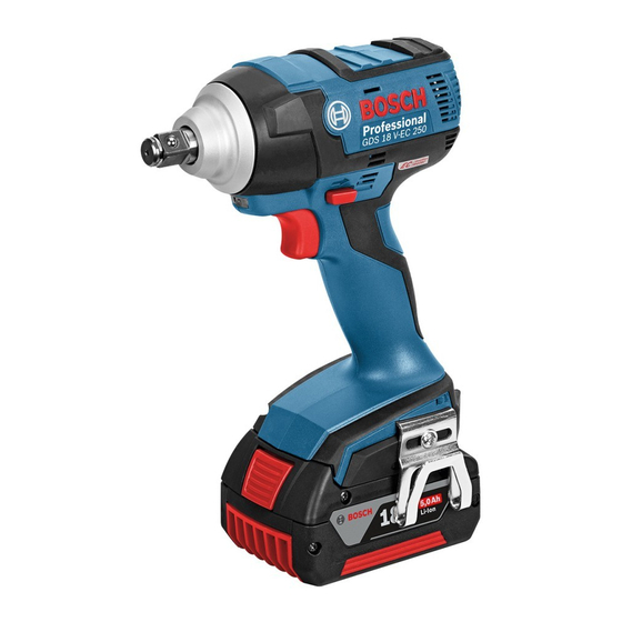 Bosch GDS 18 V-EC 250 Professional Notice Originale