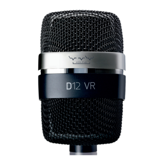 Harman AKG D12 VR Mode D'emploi